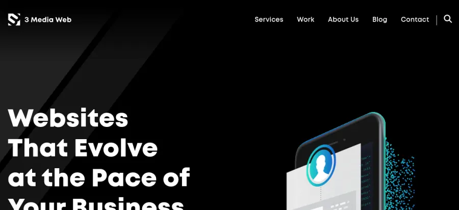 3 Media Web website preview