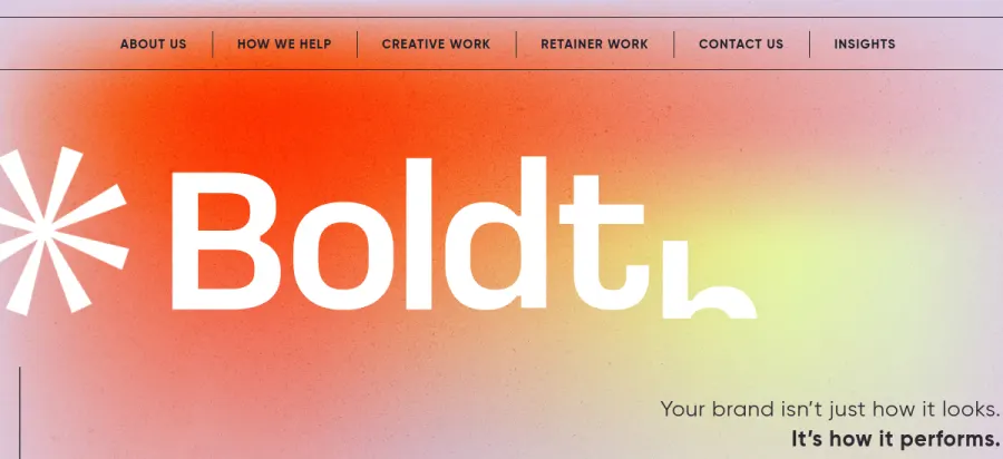 Bold Think Creative website preview