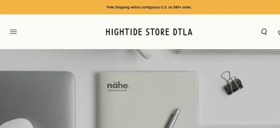 High Tide website preview