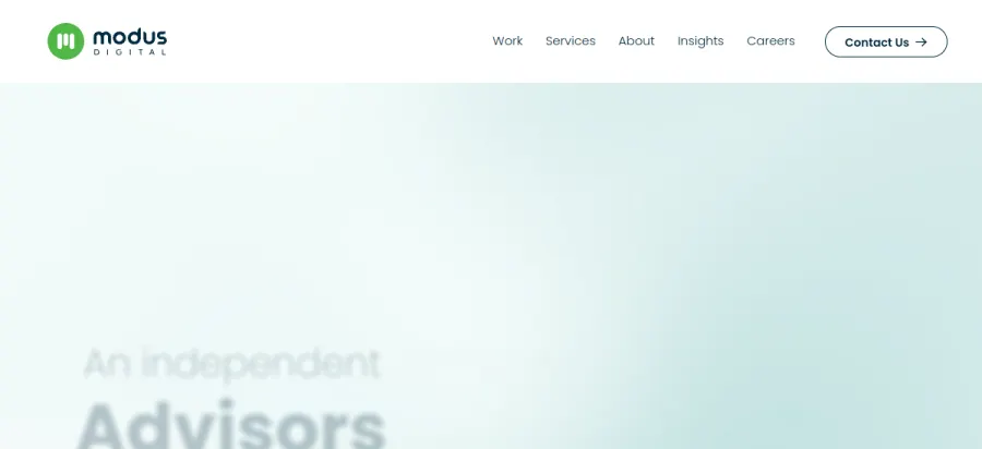 Modus website preview