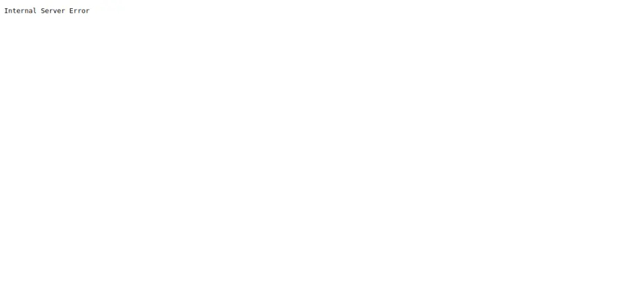 Parchment Paper website currently returns an internal server error
