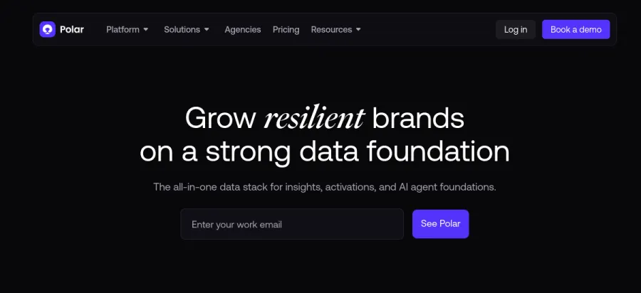 Polar Analytics website preview