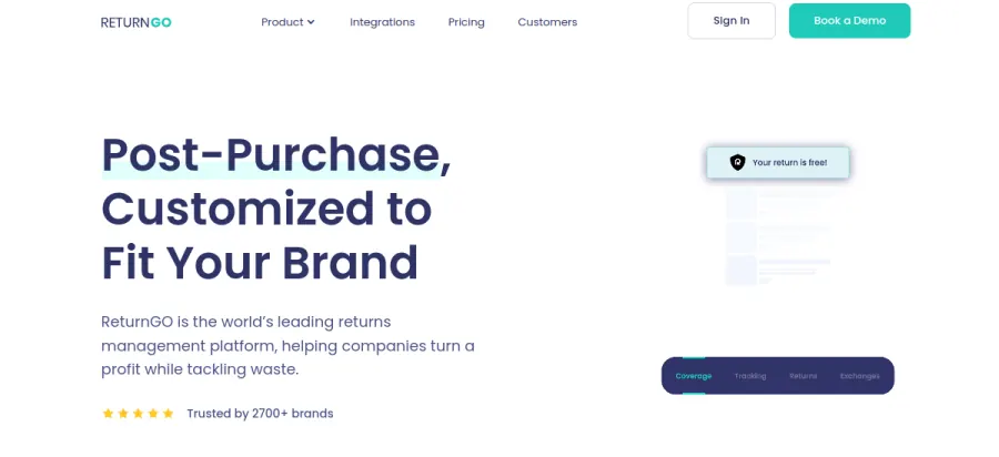 ReturnGO website preview