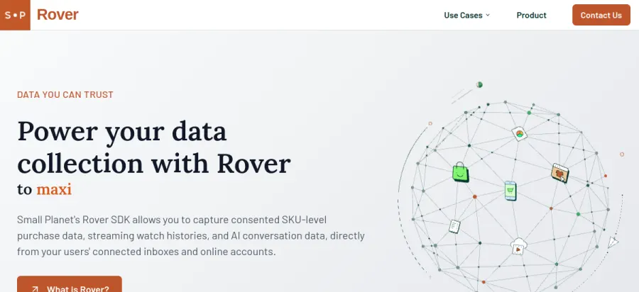 Small Planet website preview